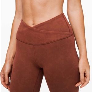 NWT LULU Always On HR Tight 28” sky wash rustic clay SIZE 4